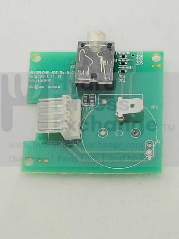 Precor Upright Recumbent Bike Cardio Theater Audio Headphone PCA Board 106895-hydrafitnessparts