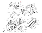 PrecorEFX 5.23 EFX 5.25 5.21 Elliptical Water Bottle Holder PPP000000RX2S74000-hydrafitnessparts