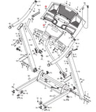 ProForm CROSSWALK 395 Treadmill Display Console with Base Cover 316581 & 315803-hydrafitnessparts