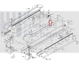 Proform 1000 LT PFTL101101 Treadmill Front Drive Roller with Pulley 248296-hydrafitnessparts