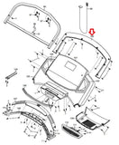 Proform 1650 1080i 1495 995 C Treadmill Console Cover MFR-111773 or 334640-hydrafitnessparts