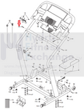 Proform 330i Treadmill CrossBar & Platform Screw W/ Washer 150699 116259 014157-hydrafitnessparts