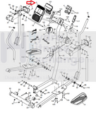 Proform 450 LE Elliptical Display Console Assembly PFEL04915 375512-hydrafitnessparts