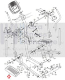 Proform 480LE Space Saver 895 ZLE Elliptical Left Foot Pad Pedal 28544 or 272887-hydrafitnessparts