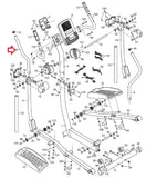 Proform 490 LE 500 LE Smart Strider Elliptical Left Upper Body Arm 290658-hydrafitnessparts