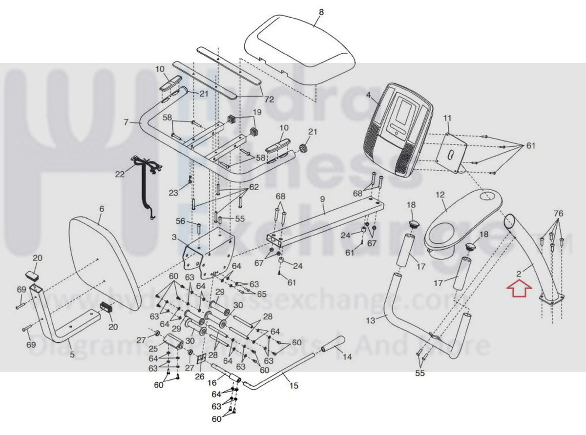 Proform 4.0 ES 425 ZLX XP 440 R Upright Bike Console Upright 317932 ...