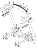 Proform 505 CST Treadmill Right Handrail Cover 422689-hydrafitnessparts