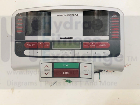 Proform - 580 4.5 Trainer XP WL 620 Treadmill Display Console 281071-hydrafitnessparts