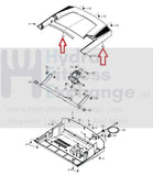 Proform 6.0 RT PFTL395110 Treadmill Motor Hood Shroud Cover 318093 322780-hydrafitnessparts