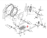 Proform Coachlink E9.0 - PFEL597180 Elliptical Right Foot Pedal with Pad 397943-hydrafitnessparts