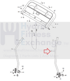 Proform Crosswalk 357E 405E 425 - X Treadmill Right Upper Body Arm W/Grip 248102-hydrafitnessparts