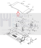 Proform ELITE 7700 Pro 2000 Treadmill Motor Hood Shroud Cover 351697-hydrafitnessparts