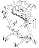 Proform Epic Gold's Gym HealthRider Image Treadmill Left Hand Rail 348957-hydrafitnessparts