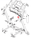 Proform Epic Gold's Gym HealthRider Image Treadmill Right Hand Rail 348958-hydrafitnessparts