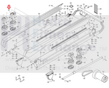 Proform Epic HealthRider NordicTrack Treadmill Left Top Bumper 301511 & 101575-hydrafitnessparts