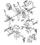 Proform FreeMotion HealthRider Elliptical Left Rear Upper Body Cover 246603-hydrafitnessparts