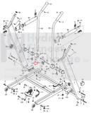Proform Gold's Gym Reebok Treadmill Left Upright Spacer 266398 & 252864-hydrafitnessparts