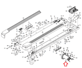 Proform Gold's Gym Treadmill Dc Drive Motor with Flywheel 405710 alt mpn 362187 MFR M-405563-hydrafitnessparts