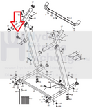 Proform Gold's Gym Treadmill Safety Adjustment Latch Pin Assembly 247310-hydrafitnessparts