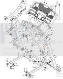 Proform Gold's Gym Weslo Treadmill Frame Arm Cover 316450-hydrafitnessparts