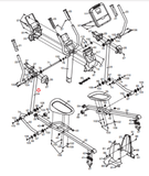 Proform NordicTrack Gold's Gym Lifestyler Elliptical Lower Handlebar 244094-hydrafitnessparts