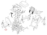 Proform NordicTrack HealthRider Upright Bike Backrest Frame 317936-hydrafitnessparts