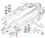 Proform NordicTrack Treadmill Right Rear Foot Pad 356348-hydrafitnessparts