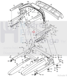 Proform NordicTrack Weider Treadmill Upright Crossbar 351467-hydrafitnessparts