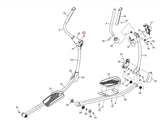 Proform Nordictrack Health Rider Elliptical Left Leg Front Cover 349862-hydrafitnessparts