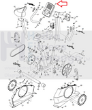Proform PFEX719110 PFEX719111 Upright Bike Display Console Assembly 334438-hydrafitnessparts
