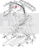 Proform PRO 2000 PRO 5000 PRO 9000 Trainer 12.0 Treadmill Pulse Crossbar 384880-hydrafitnessparts