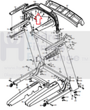 Proform Pro 2000 5000 9000 TRAINER 12.0 Treadmill Pulse Crossbar 384880 or 384879 or 384879-hydrafitnessparts