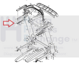 Proform Pro 2000 5000 9000 TRAINER12 Treadmill Left Handrail Bottom Cover 385112-hydrafitnessparts