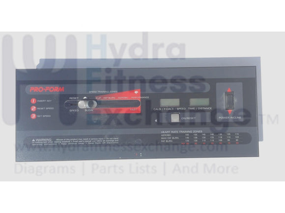 Proform Pro Form Treadmill Display Console Display Panel ect-1529-hydrafitnessparts