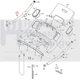 Proform Reebok 480 E 580 LT 1000 X Treadmill Left Hand Rail 271284-hydrafitnessparts