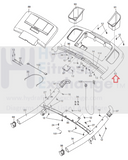 Proform Reebok (Icon) Treadmill Console Housing Base Cover 257561-11 or 257561-hydrafitnessparts