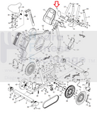 Proform Reebok Nordictrack Upright Bike Left Console Pad Cover 284373-hydrafitnessparts
