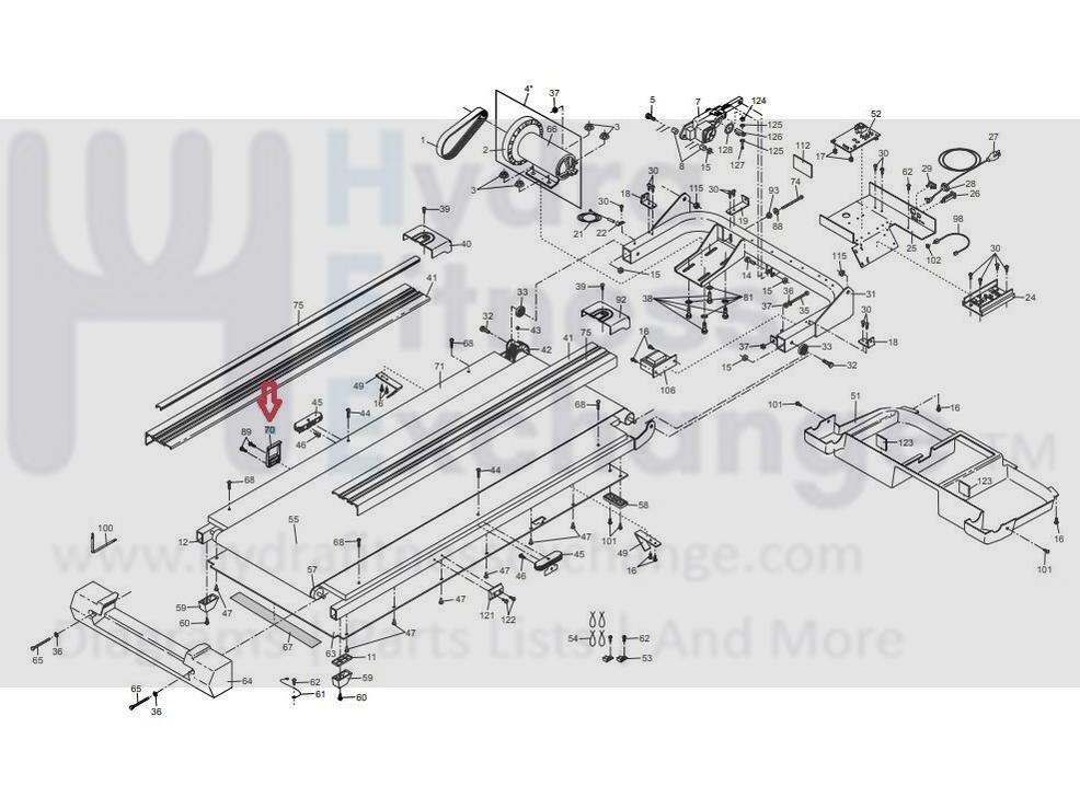 Proform Residential Treadmill Folding Spring Latch Pin Assembly 166425 ...