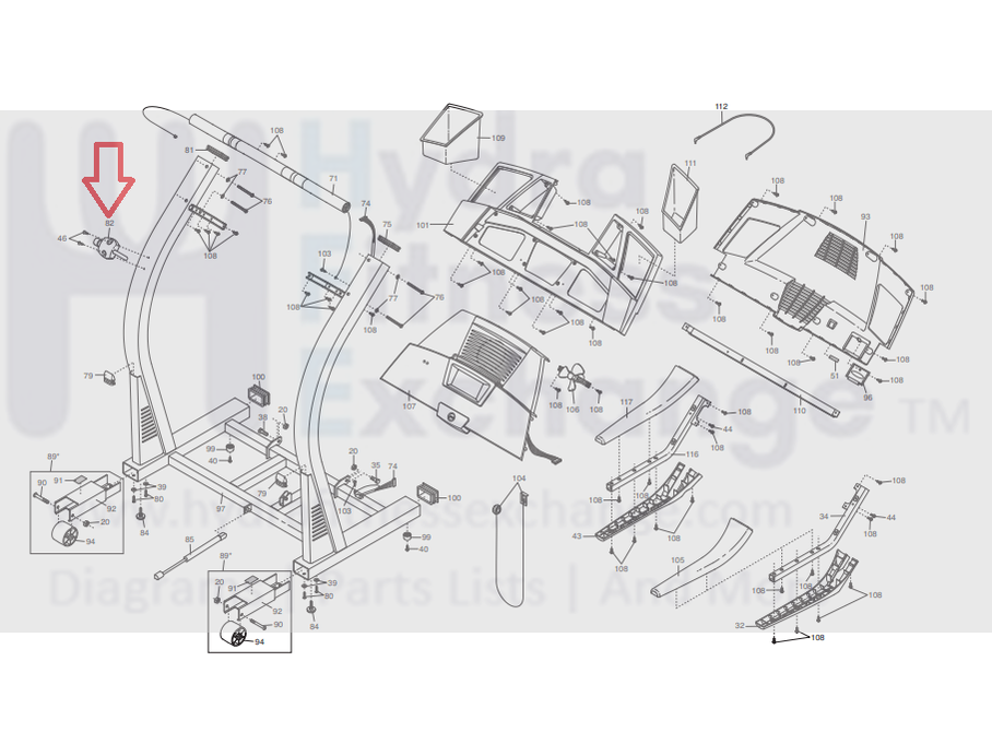 Proform Treadmill Latch Pin Assembly 194045 – hydrafitnessparts