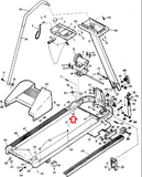 Proform Welso Lifestyler Treadmill Front Drive Roller with Flywheel 107873-hydrafitnessparts