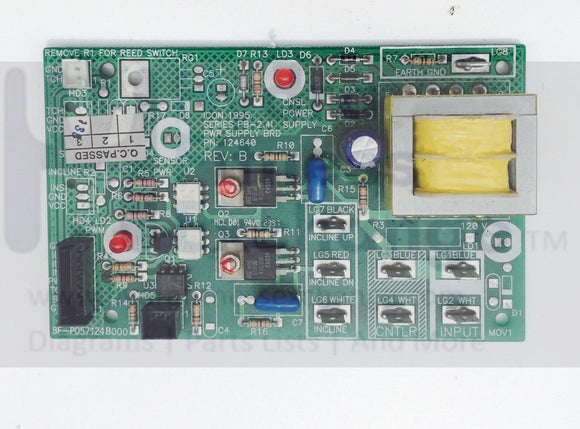 Proform Weslo HealthRider LifeStyler Image Power Supply Board Treadmill 124640-hydrafitnessparts