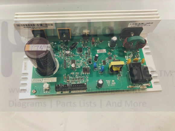 Proform Weslo Treadmill Lower Motor Control Board Controller MC1705DLS 409596-hydrafitnessparts