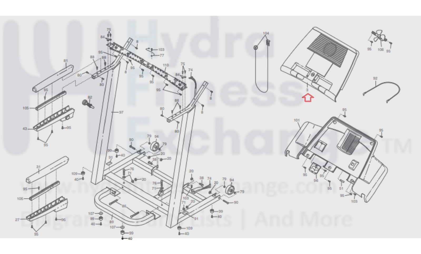 ②はるみページ！ Proform XP 550S 831.296750 296751 306110 Treadmill Display Console