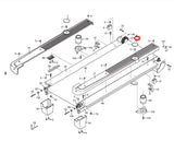 Proform XP 680 - 831.246460 Treadmill Front Drive Roller with Pulley 248134-hydrafitnessparts