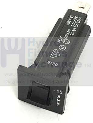 Reebok Image Nordictrack Proform Weslo Healthrider 15 Amp Treadmill Circuit Breaker 109382-hydrafitnessparts