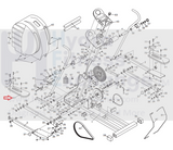 Reebok RBEL68083 Elliptical Pedal Cover Ashgy-hydrafitnessparts