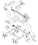 Reebok RT6.0 1350 ZLT T8.0 T7.0 T12.2 C700 Treadmill Left Handrail Cover 316357-hydrafitnessparts