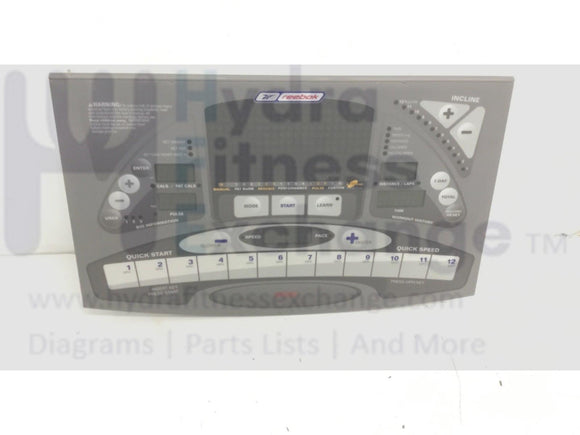 Reebok V 4000 RBTL17910 Treadmill Display Console Assembly 186056 ETRB1990 100-0232-hydrafitnessparts