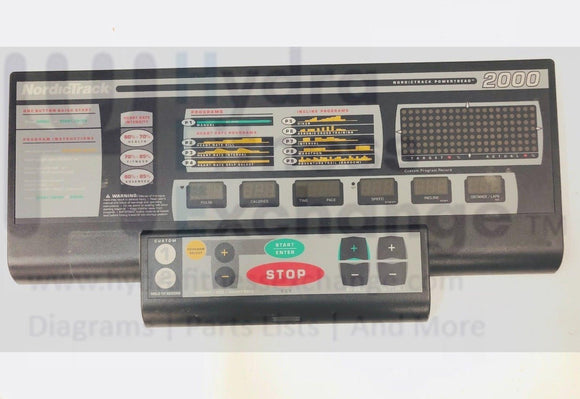 Residential Treadmill Display Console Powertread 2000 EDT-878 149546 ET878-hydrafitnessparts