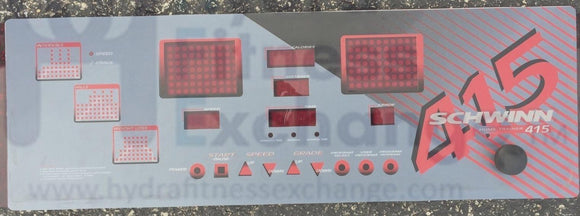 SCHWINN HT 415 Treadmill Upca Display Console Panel Membrane Electronics-hydrafitnessparts